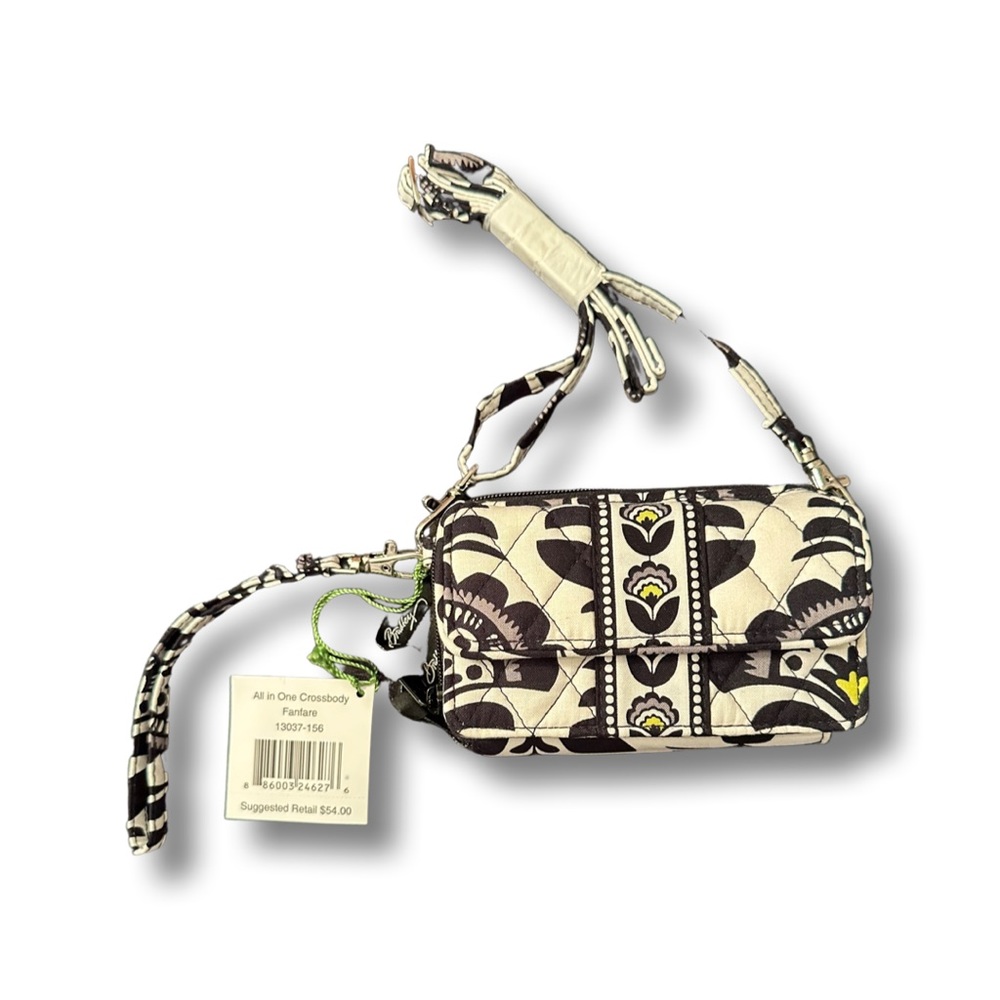 NWT- Vera Bradley All in One Crossbody in Fanfare pattern